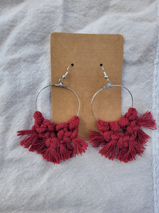 Macrame Earrings (Round)