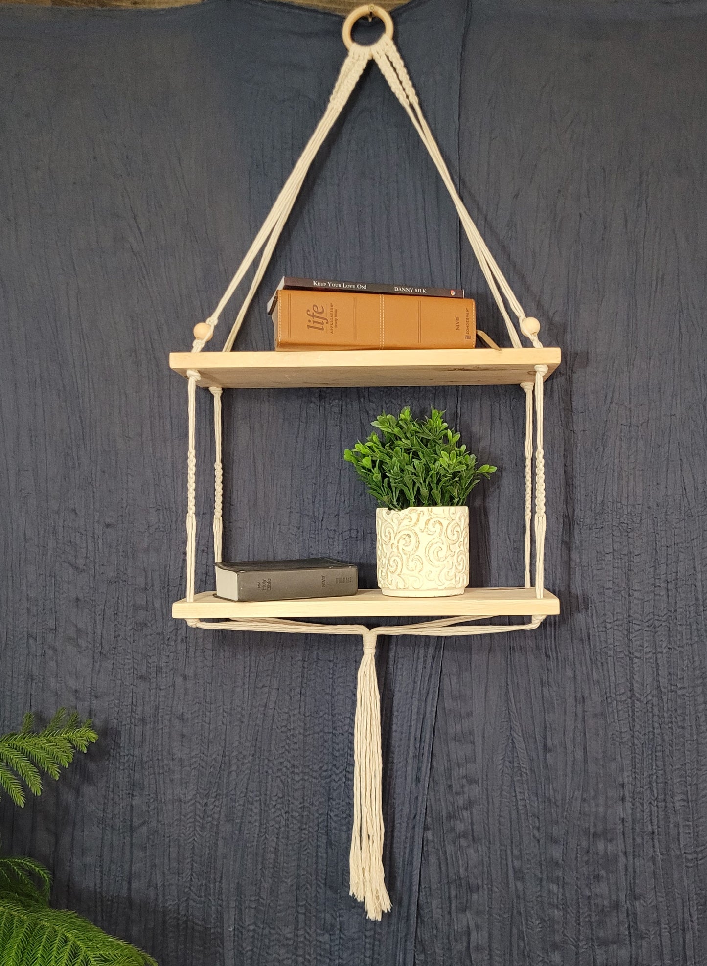 Macrame Double Shelf